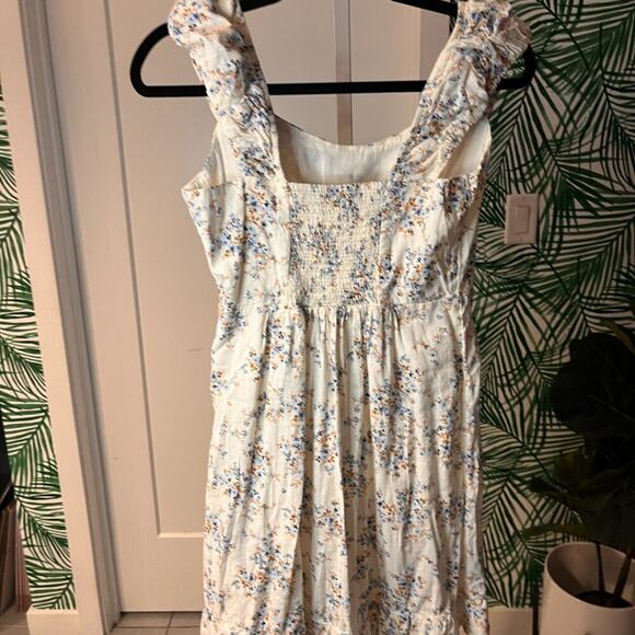 Old Navy Floral Ruffled Mini Dress Sz M - Picture 10 of 11